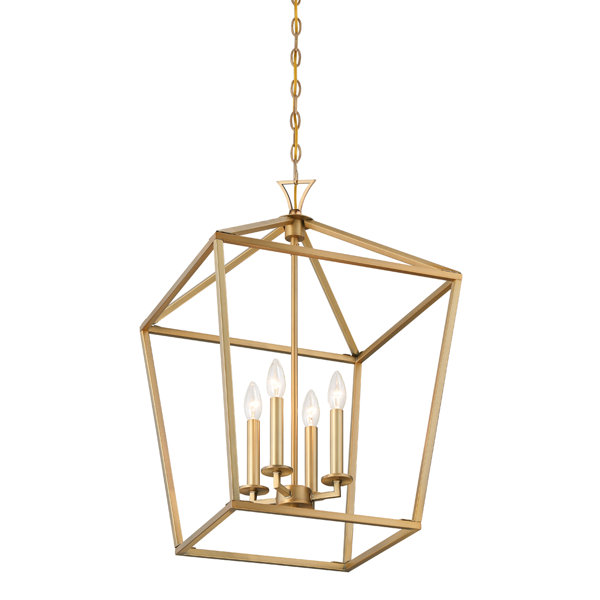 Hastings 4 Light Metal Dimmable Lantern Chandelier & Reviews Birch Lane